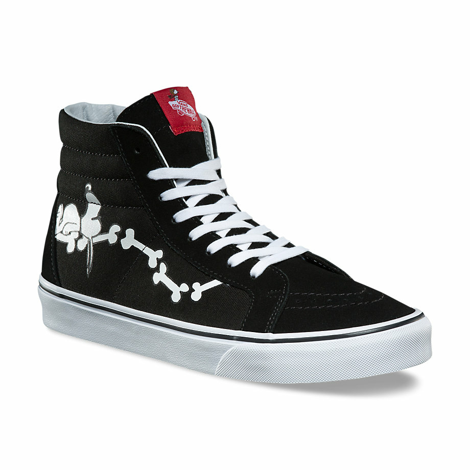  0A2XSBOHL - Vans X Peanuts Sk8-Hi Reissue in Snoopy Bones/Black 