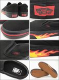  0A38F7Q8Q - Vans Classic Slip-On Flame Wall 