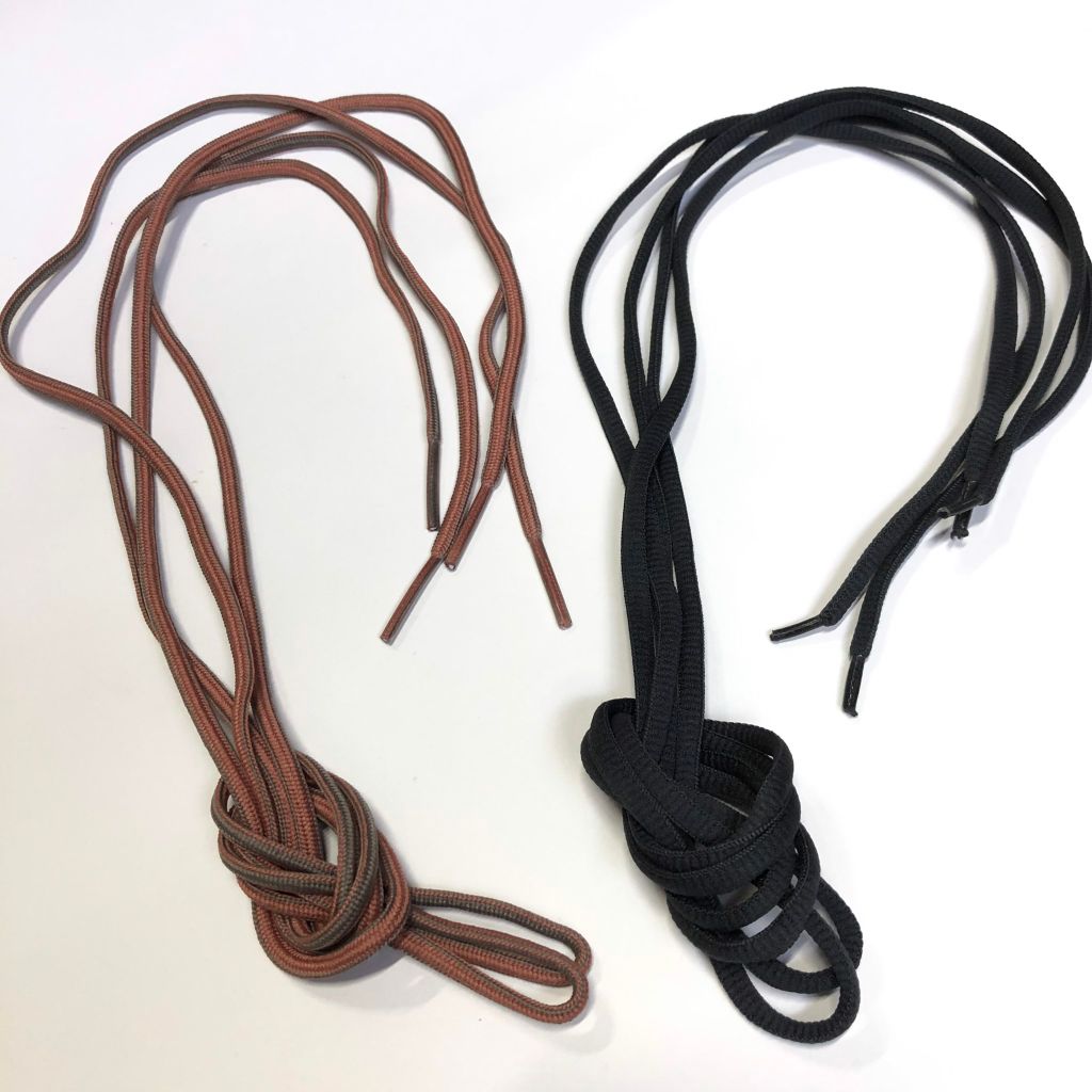  Dây giày nâu ghi 140cm 