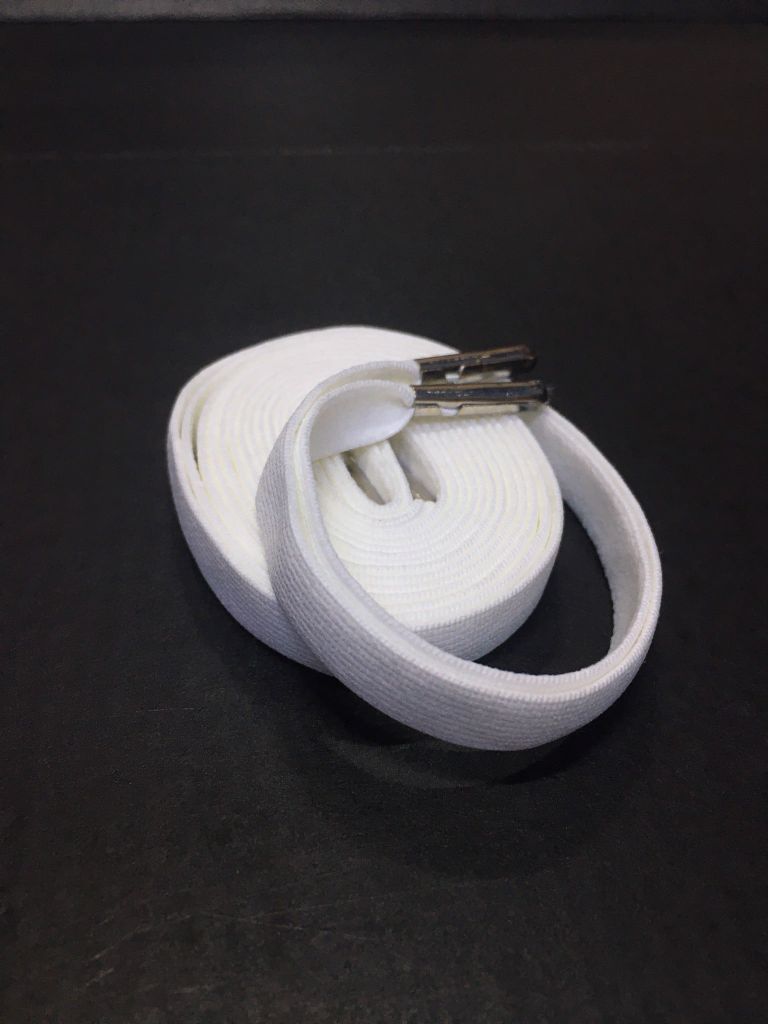  Dây giầy đàn hồi trắng 