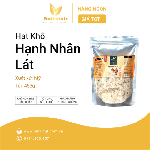 Hạnh nhân cắt lát Mỹ Nutrinut