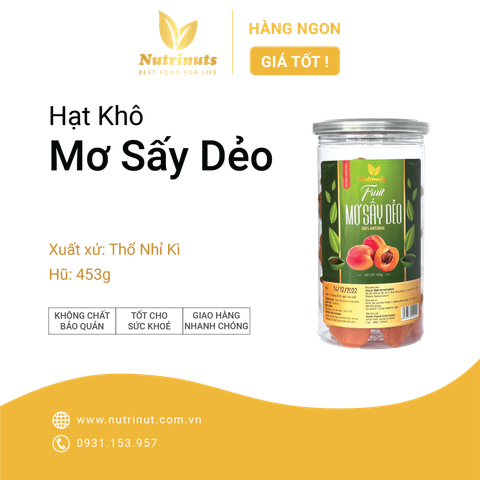 Mơ vàng sấy dẻo Thổ Nhĩ Kỳ Nutrinut