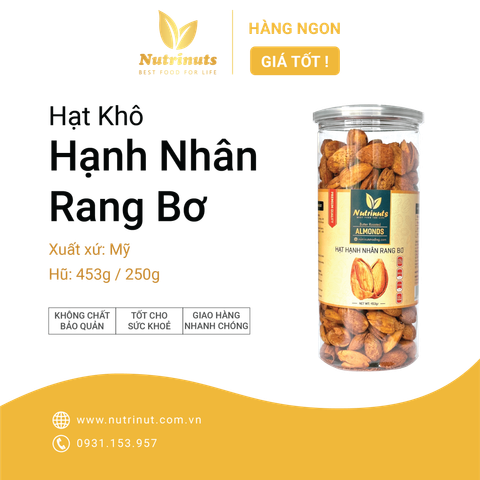 Hạt hạnh nhân rang bơ Nutrinut