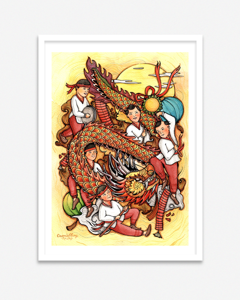  Dragon Dance Poster - Múa Rồng 