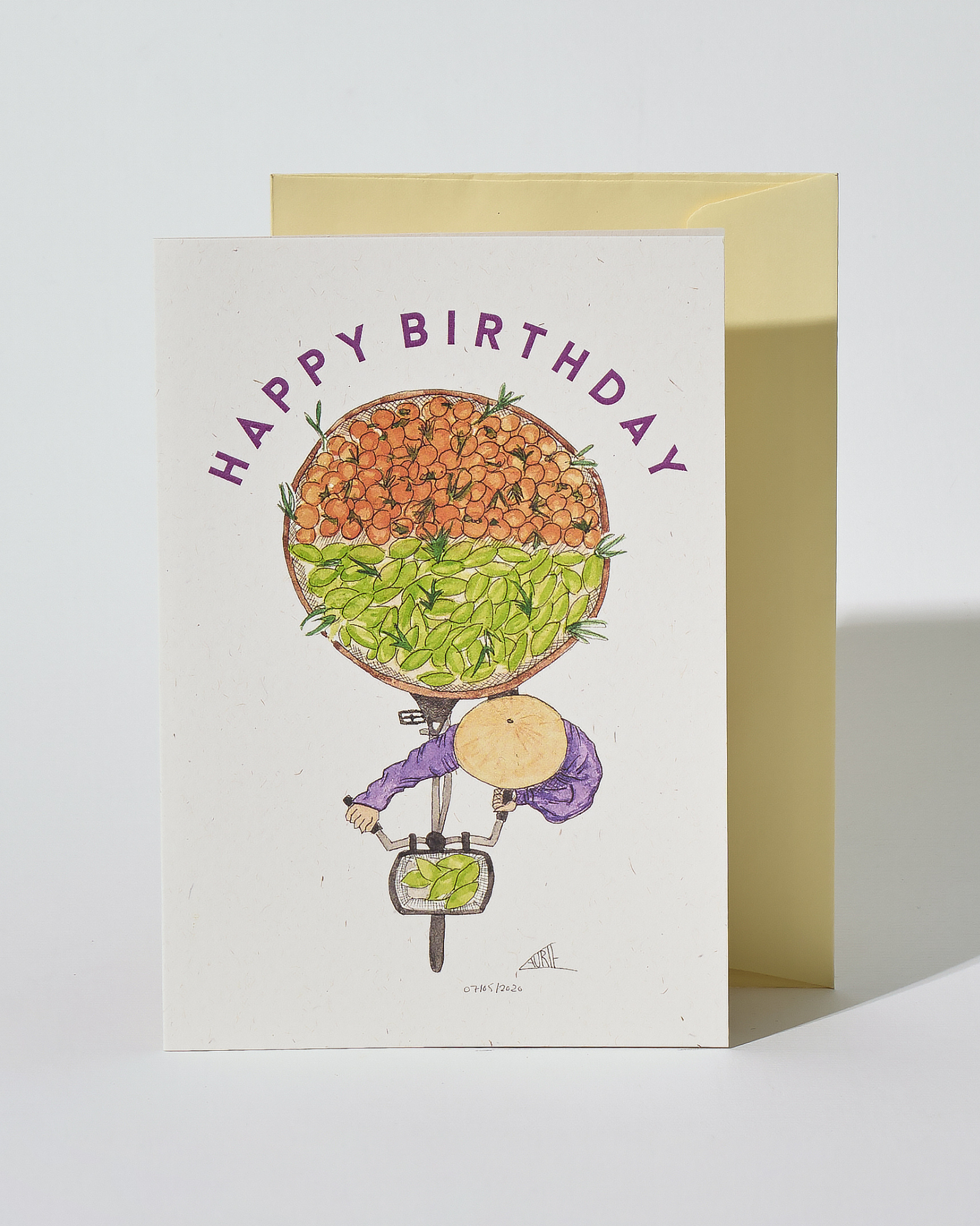  Fruit Bike Happy Birthday Card 