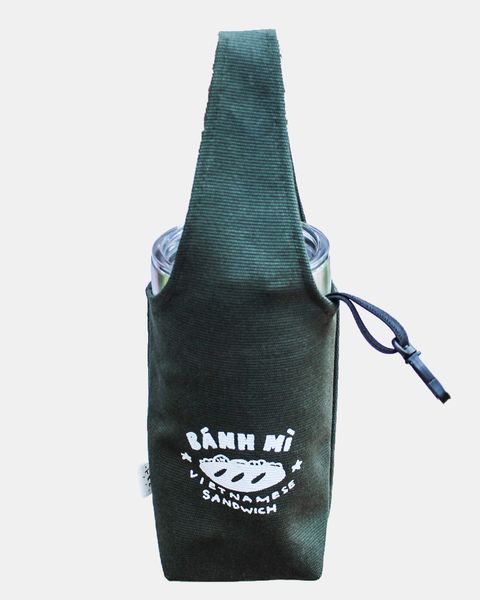  Green - Bánh Mì Canvas One-strap Cup Holder 