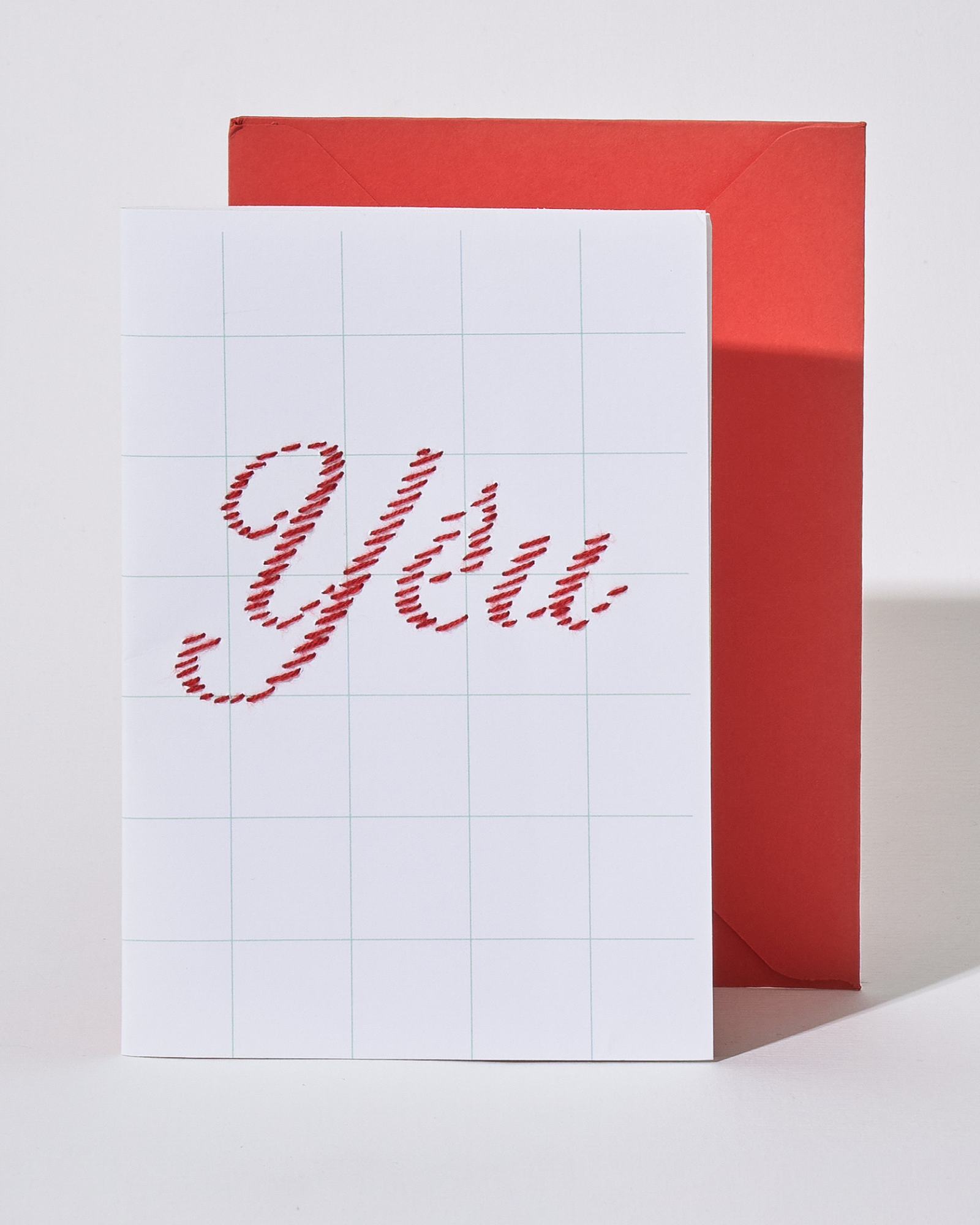  Embroidered Valentine Card 