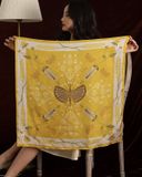  Yellow Butterfly Silk Scarf - Khăn lụa Yellow Butterfly 