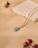  Minimalism Aquamarine necklace - 280 