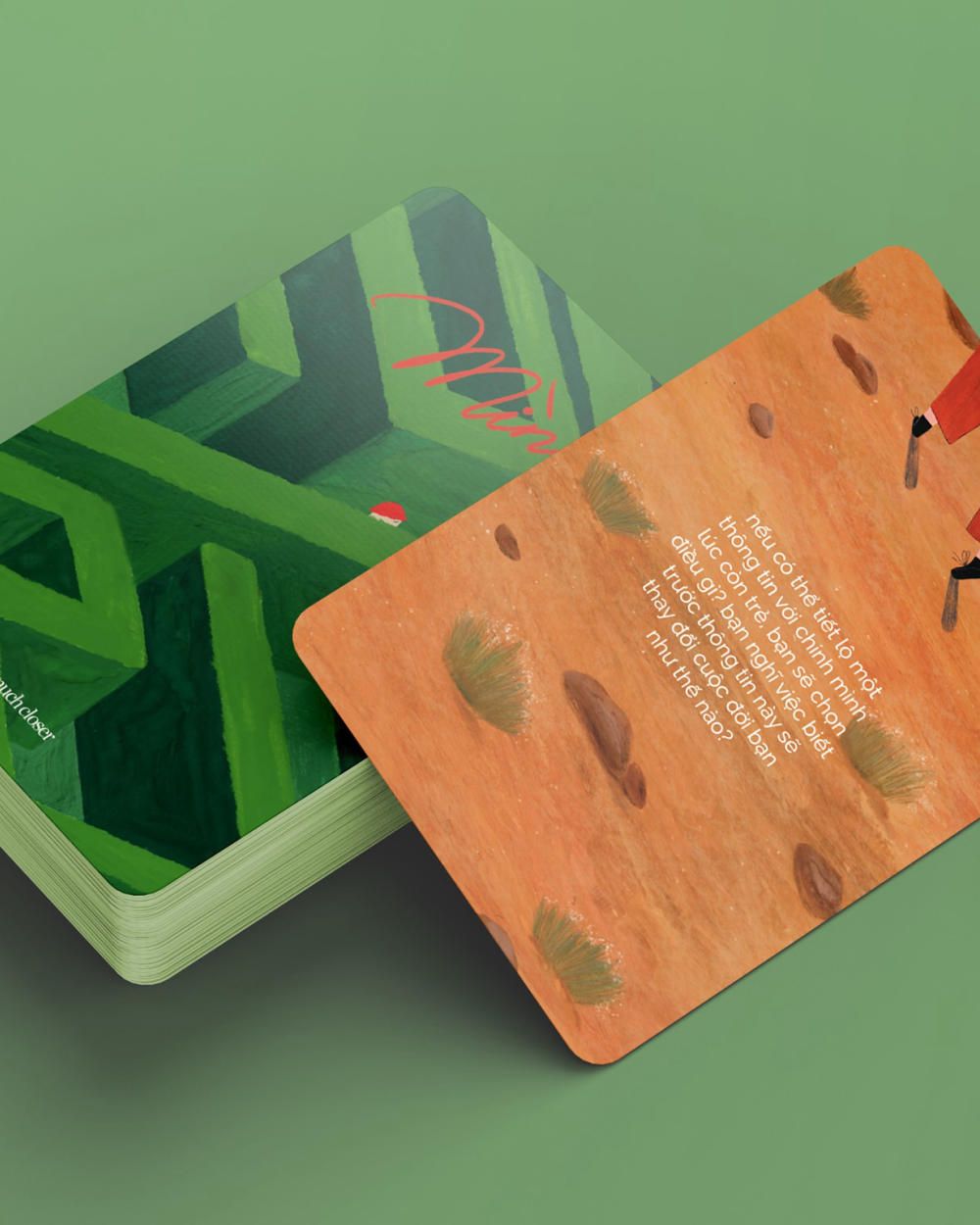  Mình Playing Cards - Green 