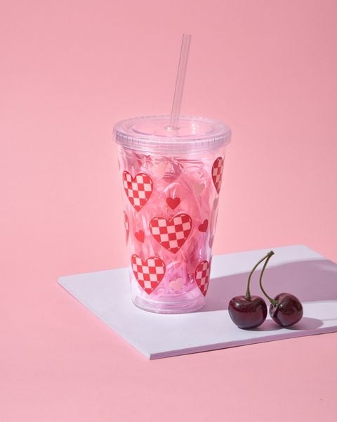  Acrylic Cup Red Heart Edition - 500ml 
