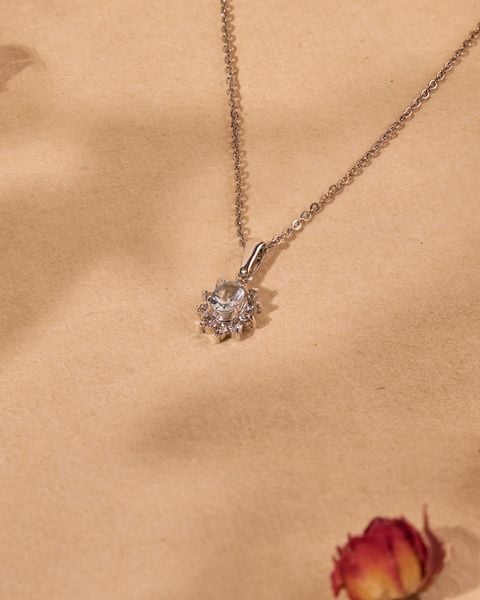  Topaz Alloy Necklace 