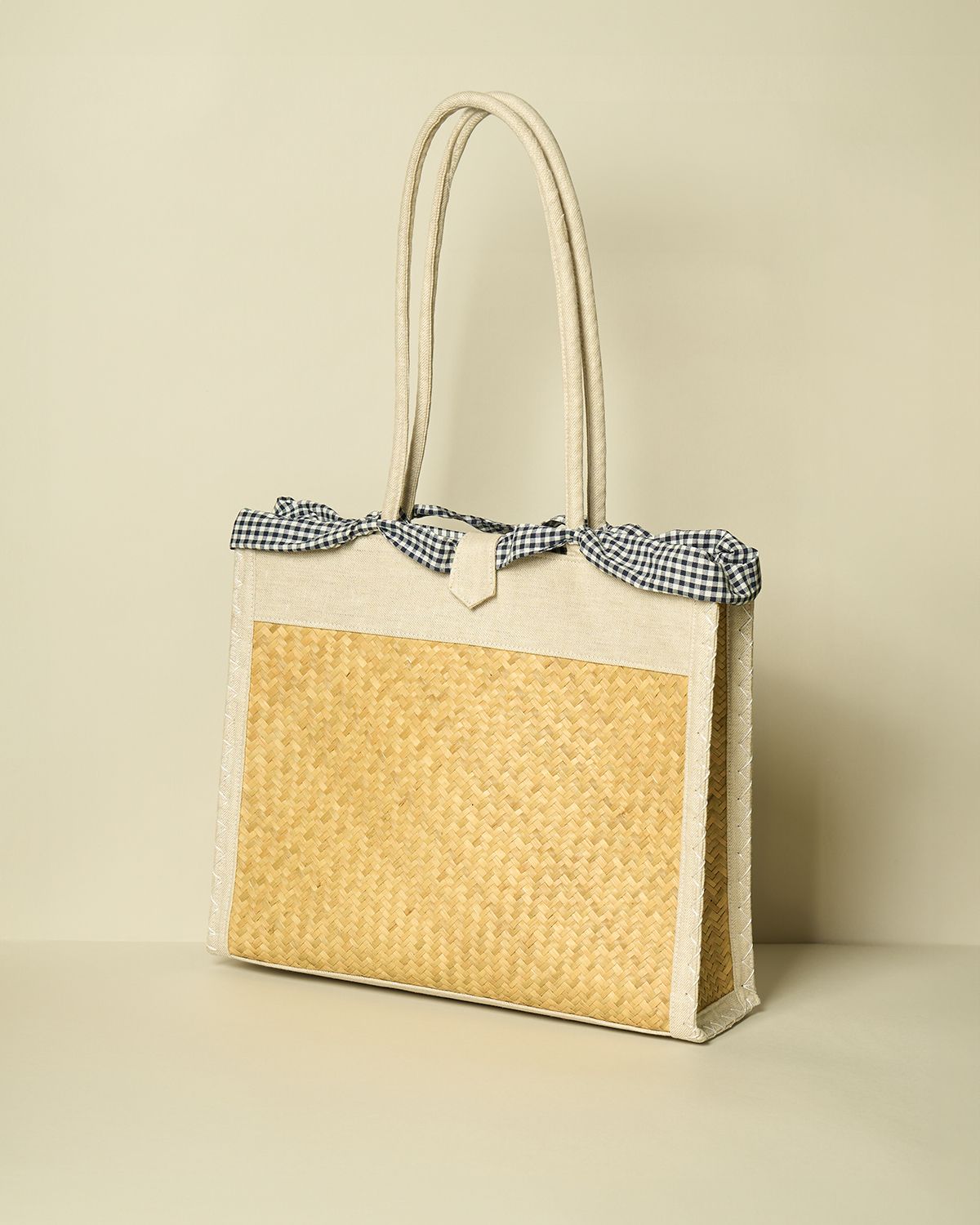  HEMP LEPORONIA BAG/ TÚI XÁCH THỔ CẨM CỎ BÀNG 