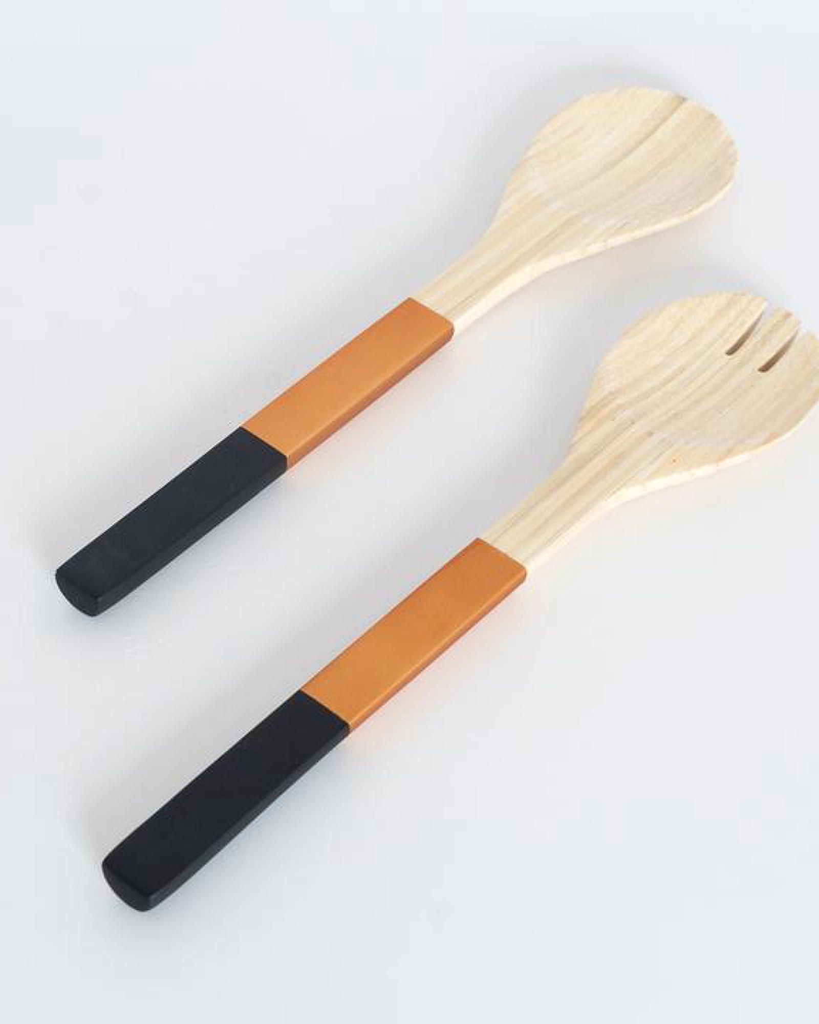  Bamboo Salad Server 