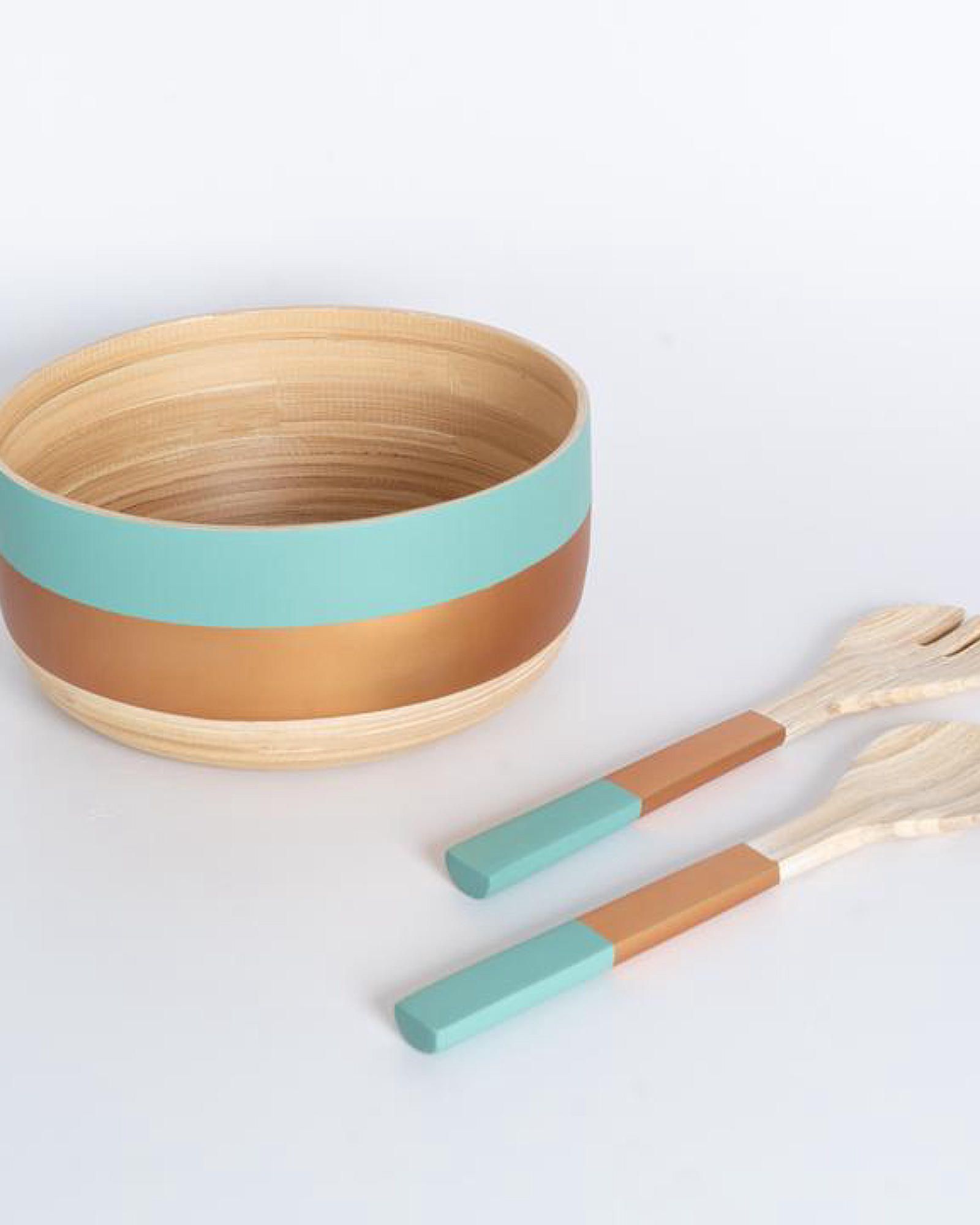  Bamboo Salad Server 