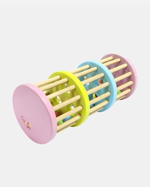  Wooden Rattle 3 Floors Tower - Trống Lắc Bi 3 Tầng 