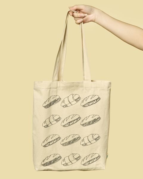  Tote Bag Banh Mi - Black 