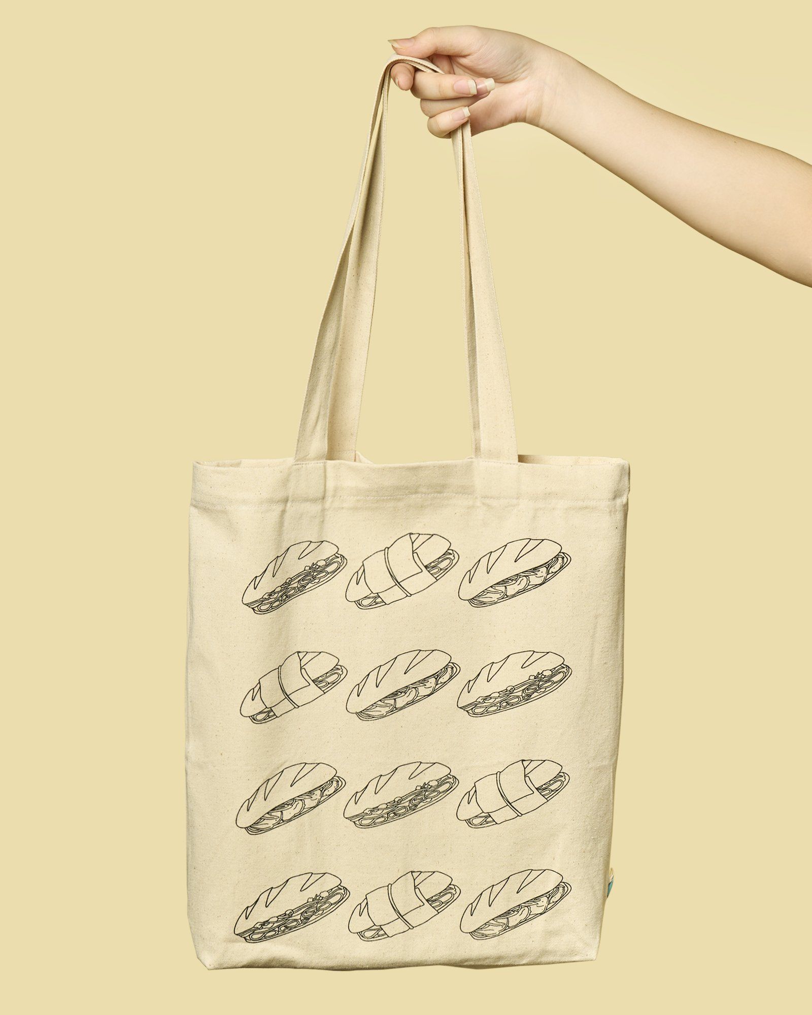  Tote Bag Banh Mi - Black 
