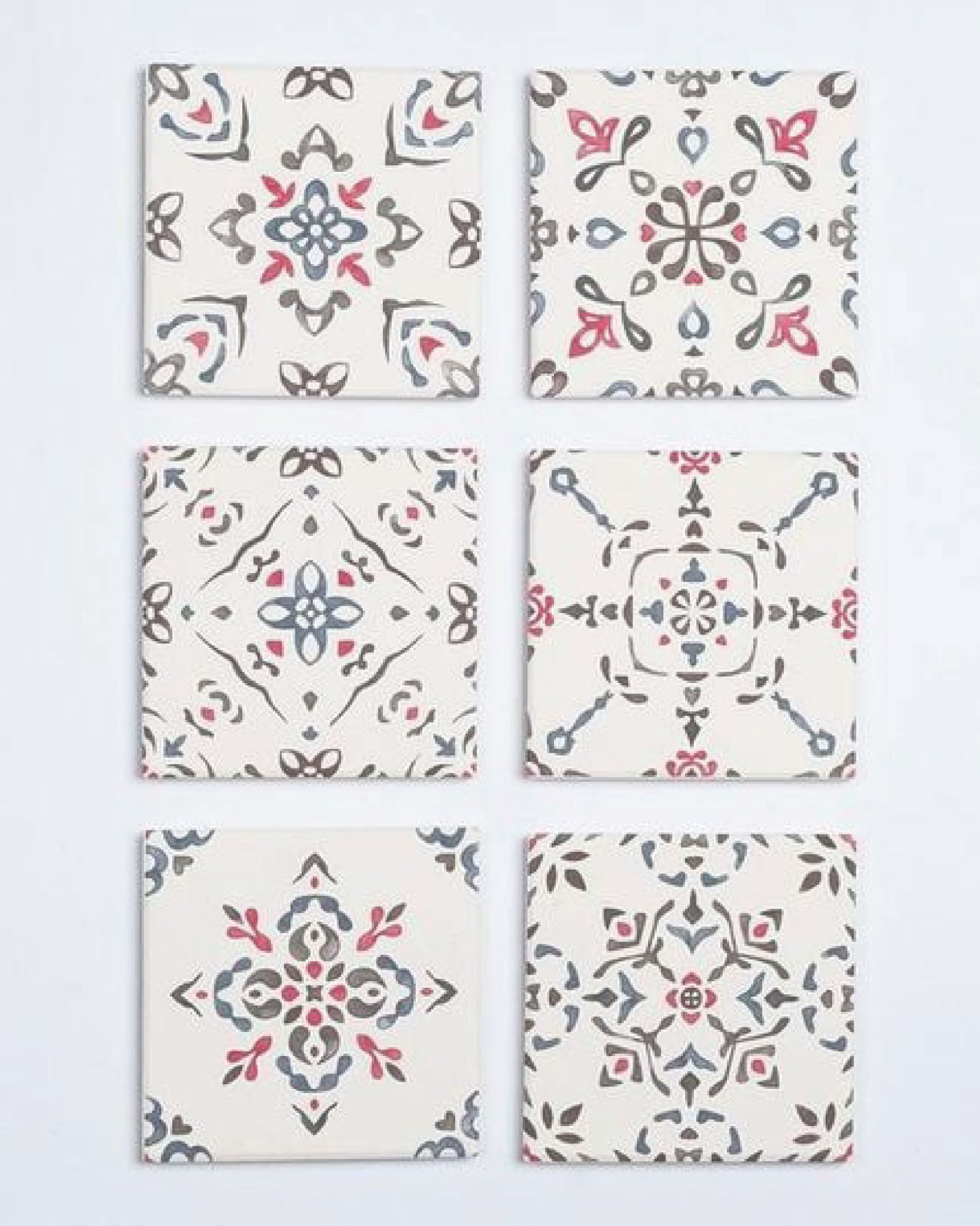  Mixed Square Tile Coaster 