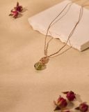  Citrine, Peridot Macrame Necklace - 380 