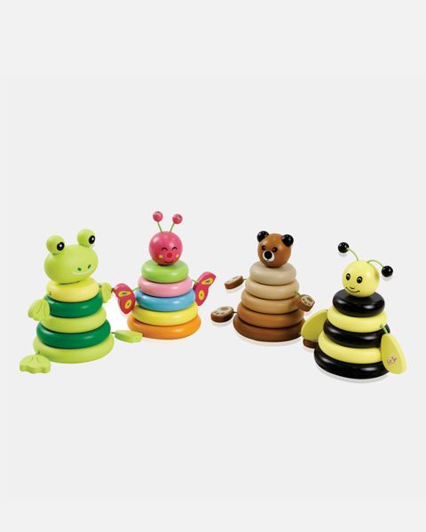  Bee Wooden Stacking Rings - Xếp Hình Tháp Con Ong 