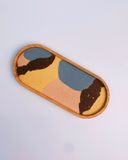  Oval Tray Jesmonite Abstract 