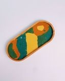  Oval Tray Jesmonite Abstract 
