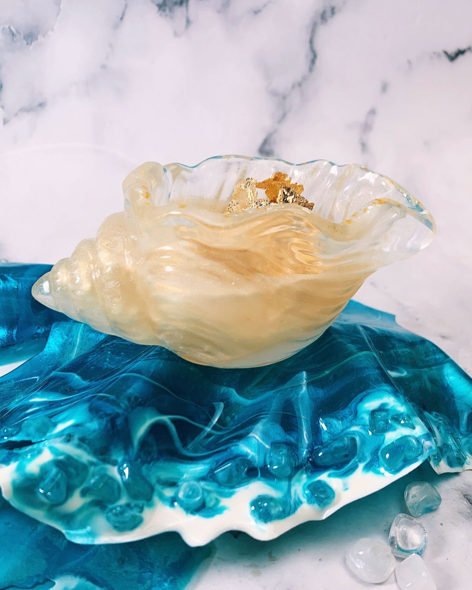  Khay Phụ Kiện Trang Trí Hình Dáng Vỏ Ốc 