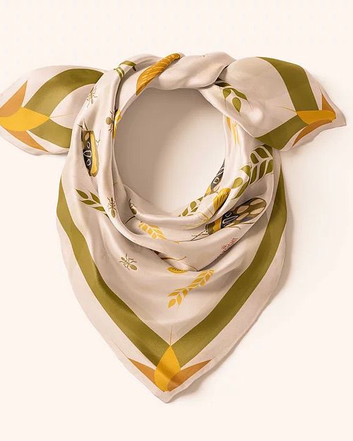  White Butterfly Silk Scarf - Khăn lụa White Butterfly 