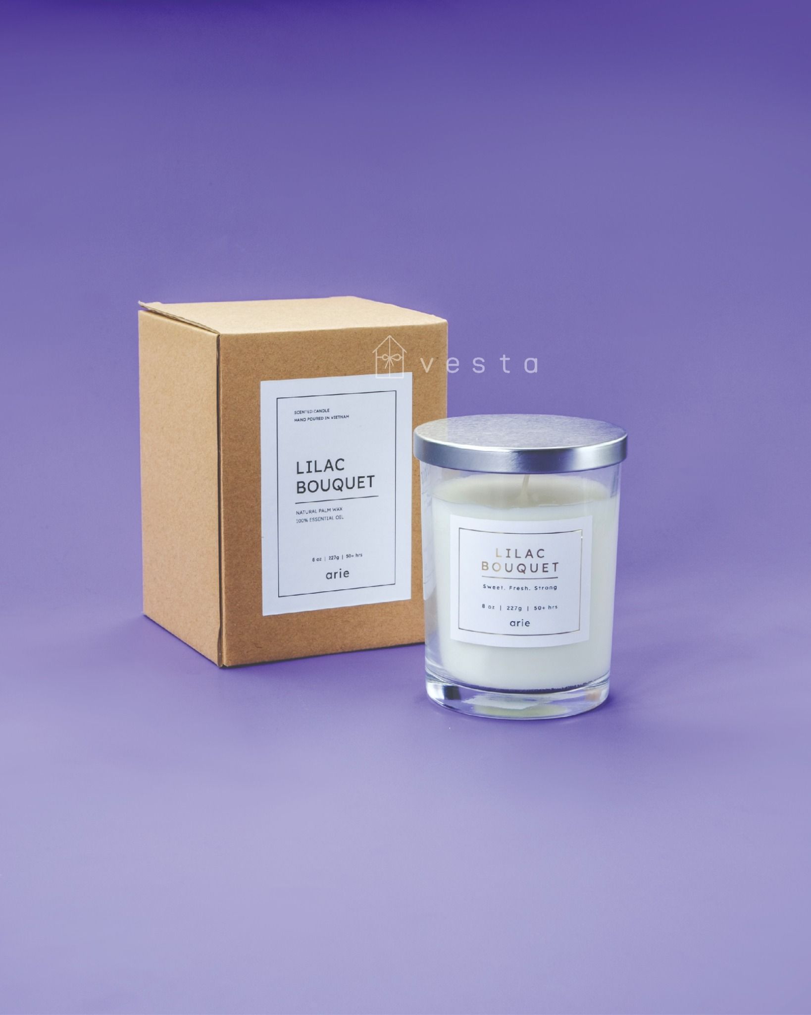  Scented Candle Arie - Lilac Bouquet 