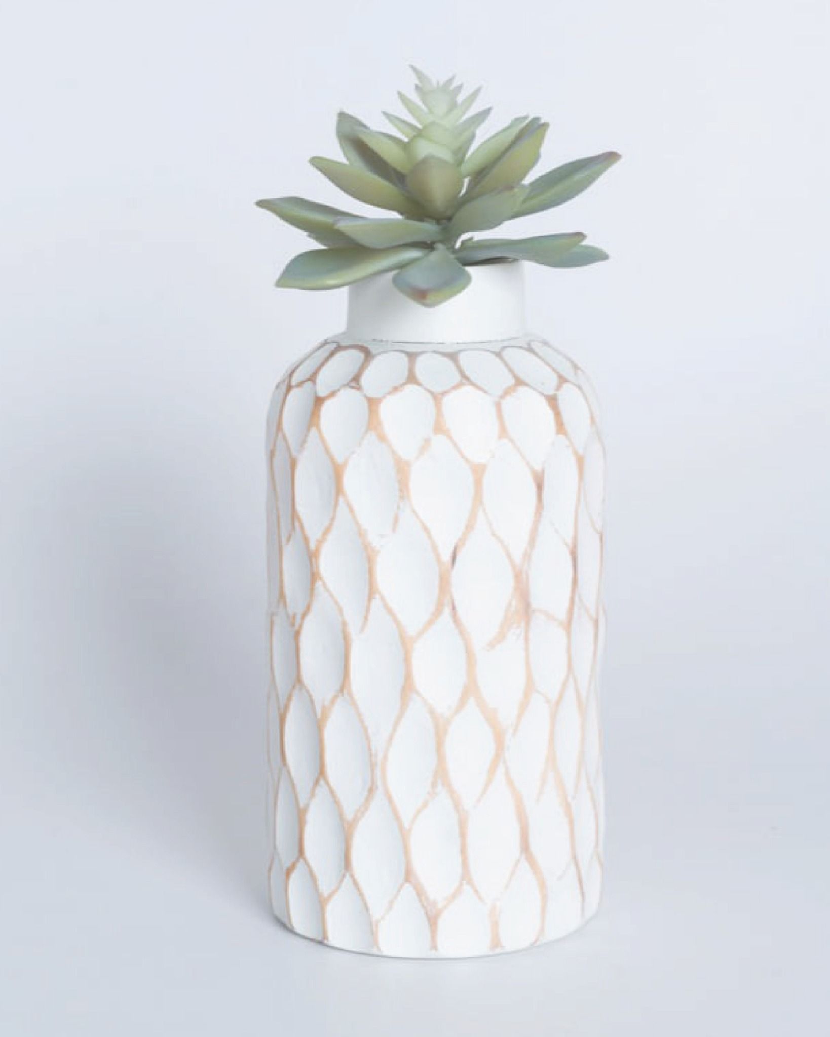  Polka Dot Wooden Vase 