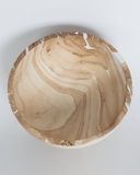  Mango Wood Bowl Marble Round Deep 