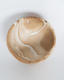  Mango Wood Bowl Marble Round Shallow 