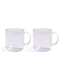  MUG - PINK COLOR WHITE HANDLE 