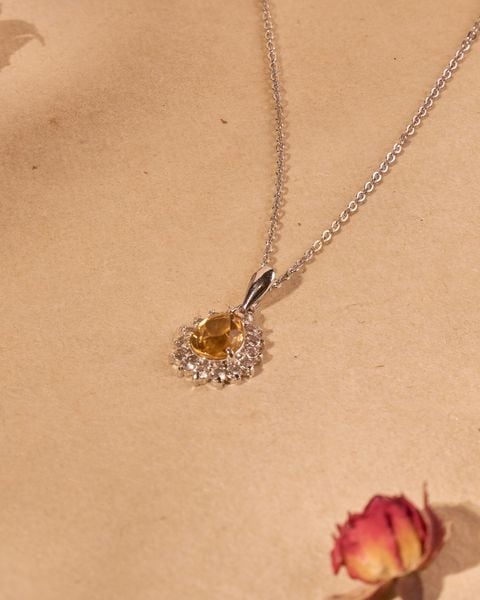  Citrin Alloy Necklace 