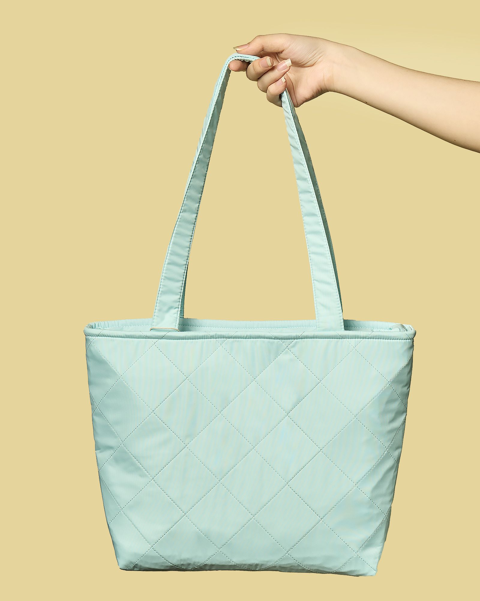  Túi Tote Chần Bông - Xanh ngọc 