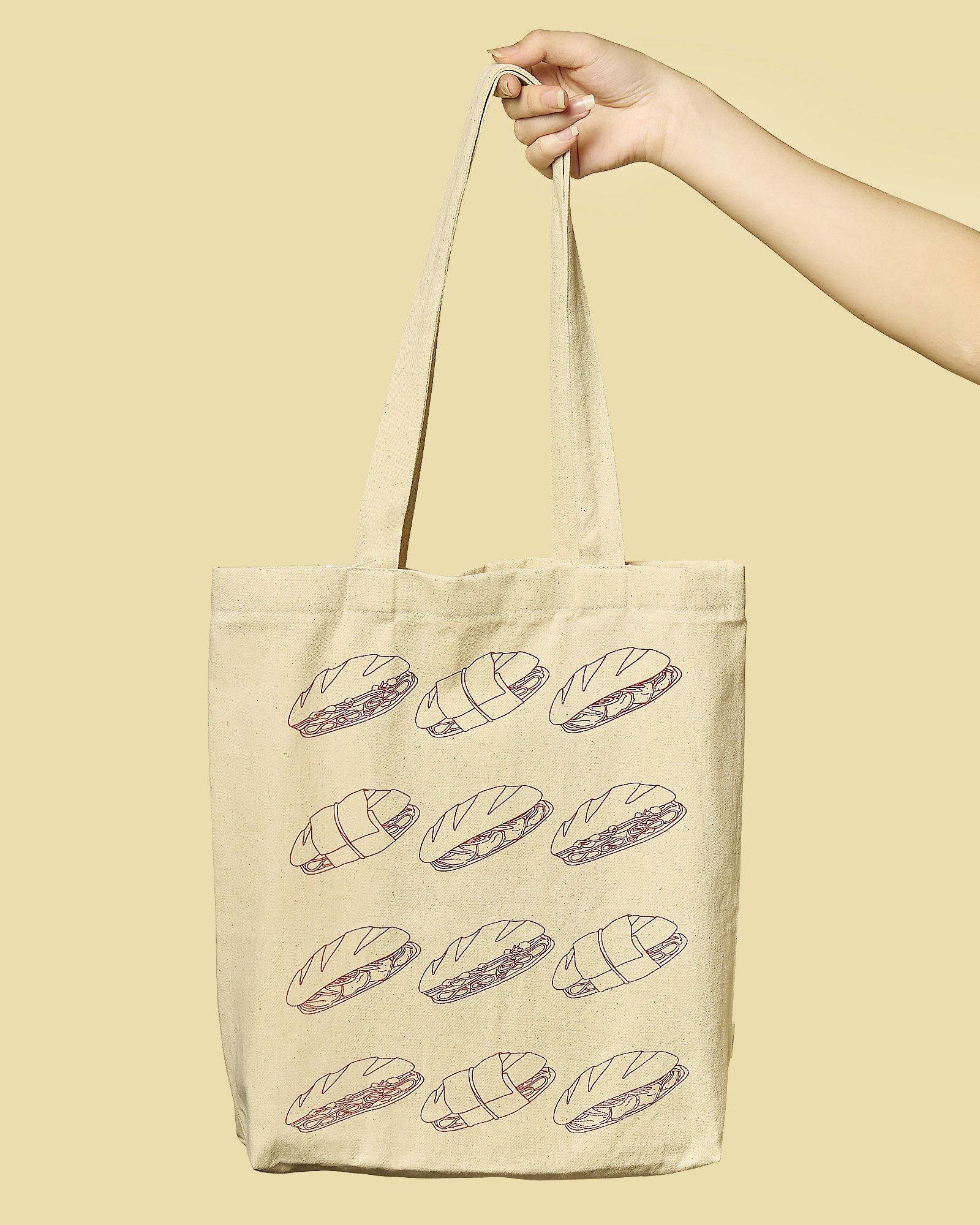 Tote Bag Banh Mi - Red 