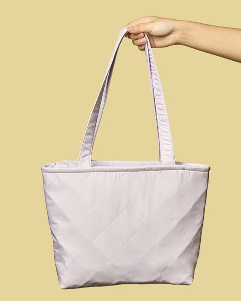  Túi Tote Chần Bông - Tím Pastel 