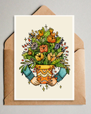  Flower Pot Postcard - Chậu Hoa 