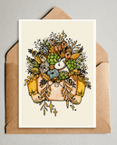  Flower Envelop Postcard - Bì thư Hoa 