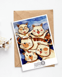  Group Of Cat Postcard - Nhóm Mèo 