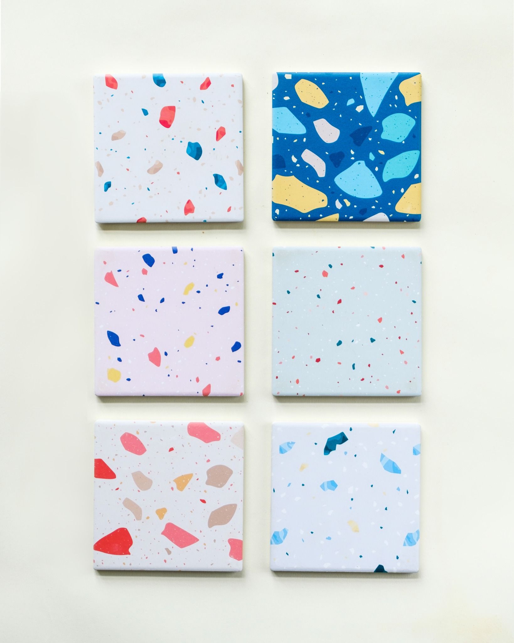  Mixed Square Tile Coaster 