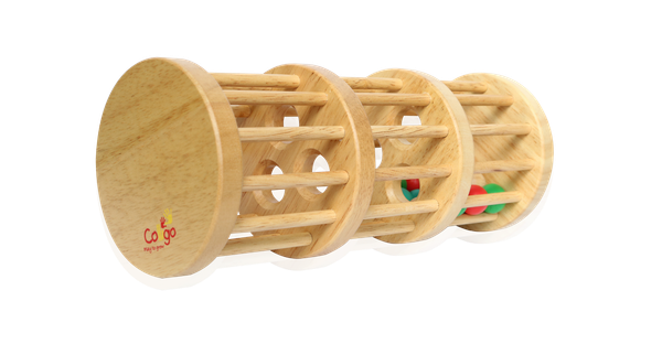  Wooden Rattle - Trống Lắc Bi Tự Nhiên 