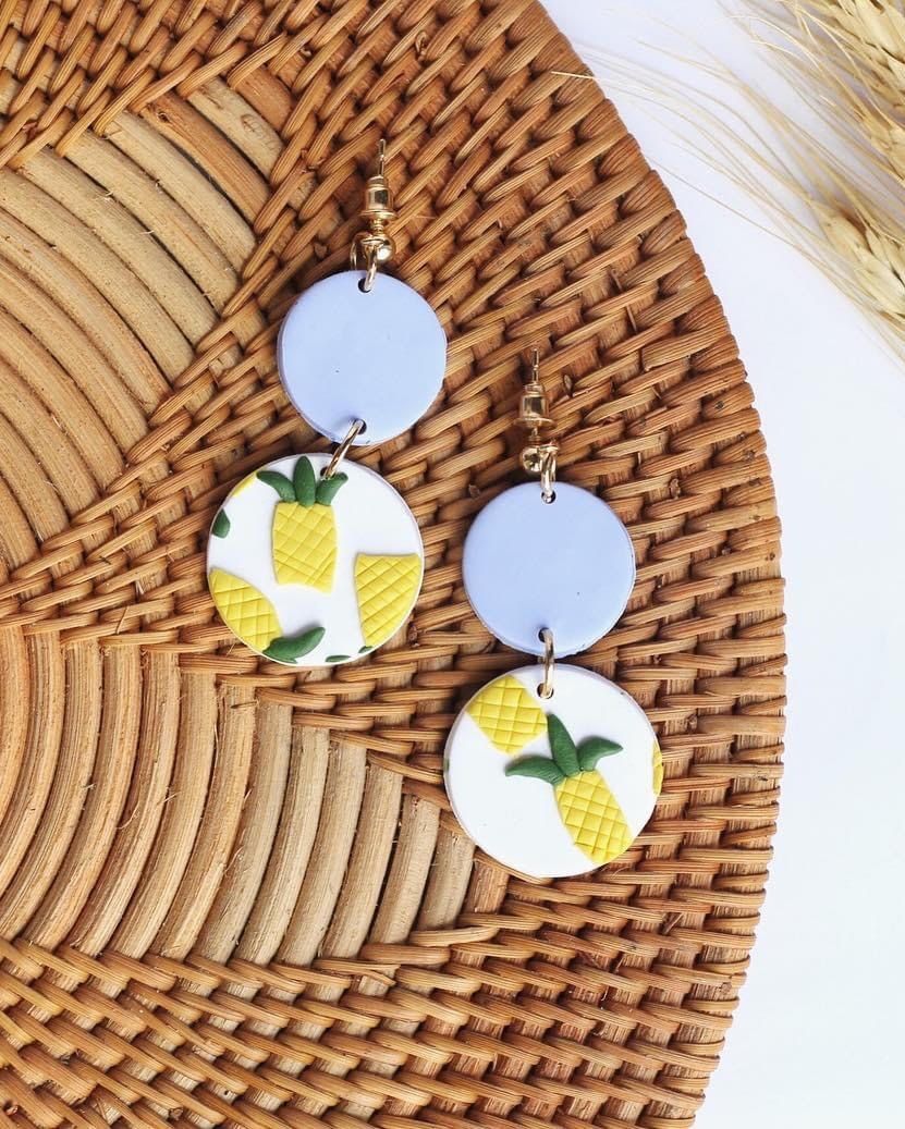  Pineapple 01 Earrings 