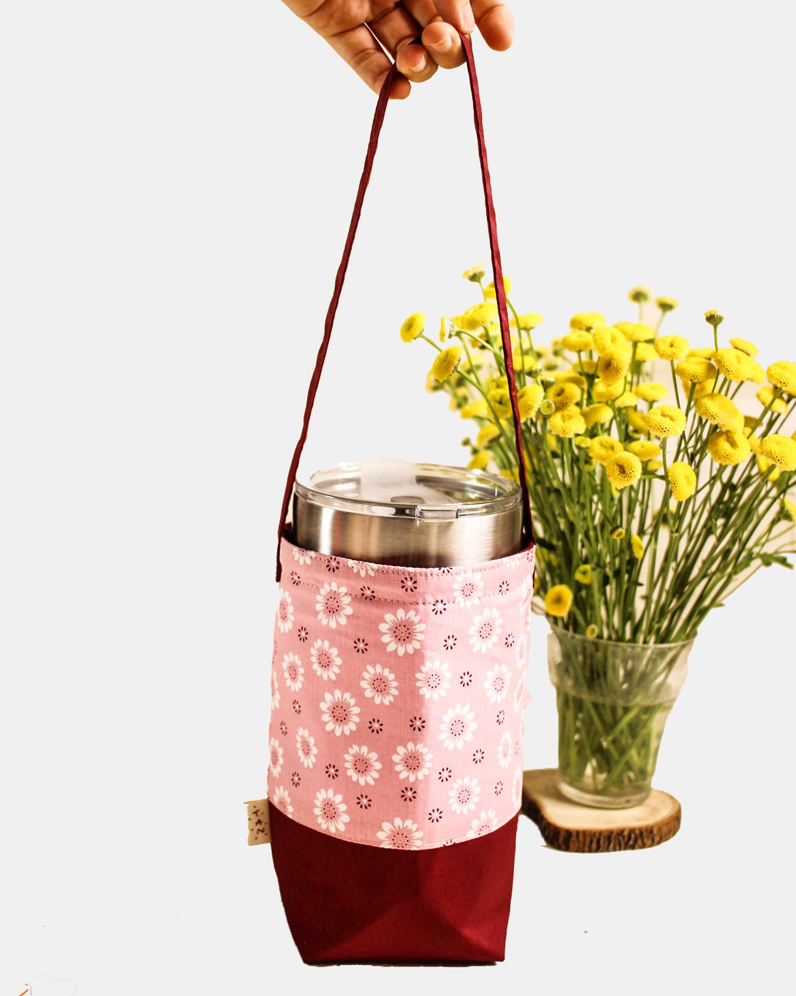  WFlower oPink Bottle Bag 