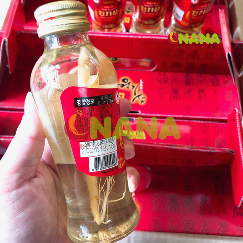  Hộp nước hồng sâm có củ Won Ki Sam (120ml x 10 chai) 