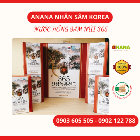  NƯỚC HỒNG SÂM NÚI 365: SỨC KHỎE TỪ TINH HOA THIÊN NHIÊN 