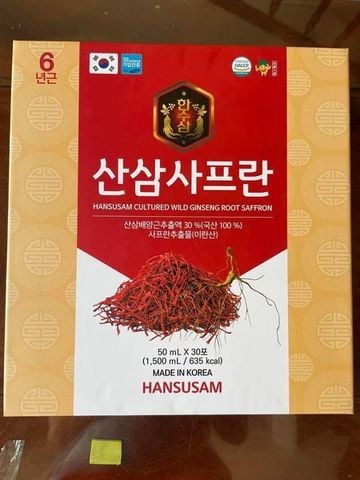  Chiết Xuất Hồng Sâm Núi Nhụy Hoa Nghệ Tây Saffron Hansusam 