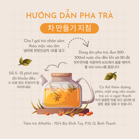  Trà nhân sâm thảo mộc dâu tằm ANaNa 