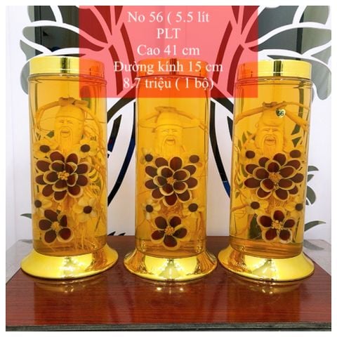  BÌNH RƯỢU SÂM HÀN ĐIÊU KHẮC PHƯỚC LỘC THỌ 